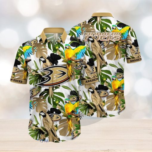 Anaheim Ducks NHL Flower Hawaiian Shirt Best Gift Idea For Fans
