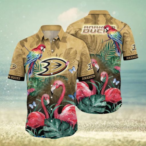 Anaheim Ducks NHL Flower Hawaiian Shirt Ideal Gift For Fans