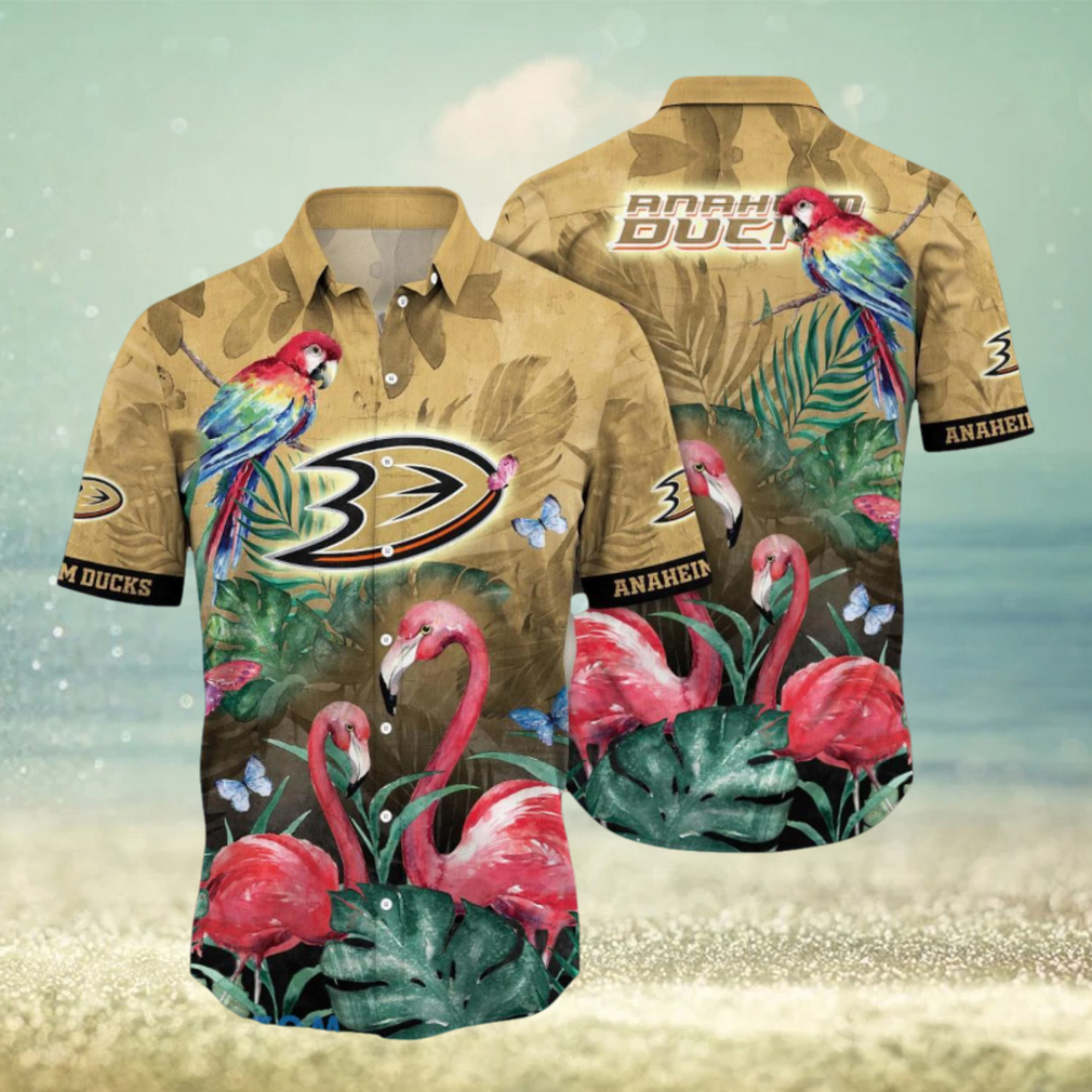 Anaheim Ducks NHL Flower Hawaiian Shirt Ideal Gift For Fans Anaheim Ducks NHL Flower Hawaiian Shirt Ideal Gift For Fans