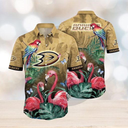 Anaheim Ducks NHL Flower Hawaiian Shirt Ideal Gift For Fans