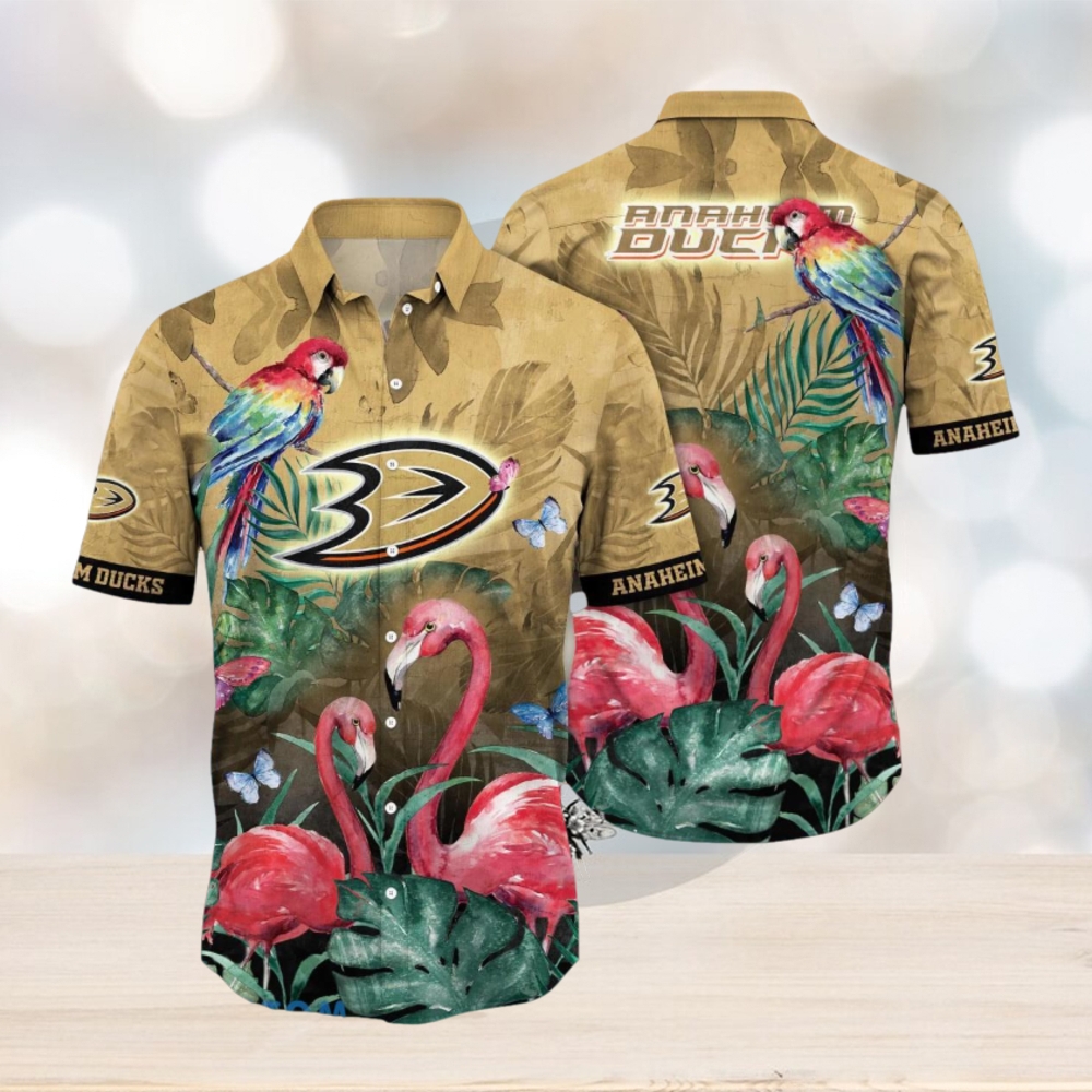 Anaheim Ducks NHL Flower Hawaiian Shirt Ideal Gift For Fans Anaheim Ducks NHL Flower Hawaiian Shirt Ideal Gift For Fans