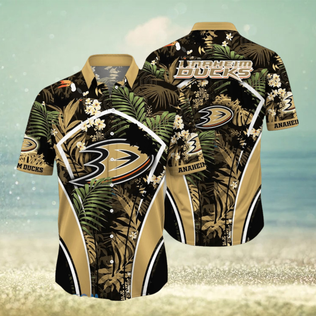 Anaheim Ducks NHL Flower Hawaiian Shirt Impressive Gift For Fans Anaheim Ducks NHL Flower Hawaiian Shirt Impressive Gift For Fans