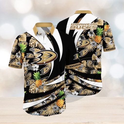 Anaheim Ducks NHL Flower Hawaiian Shirt Special Gift For Fans