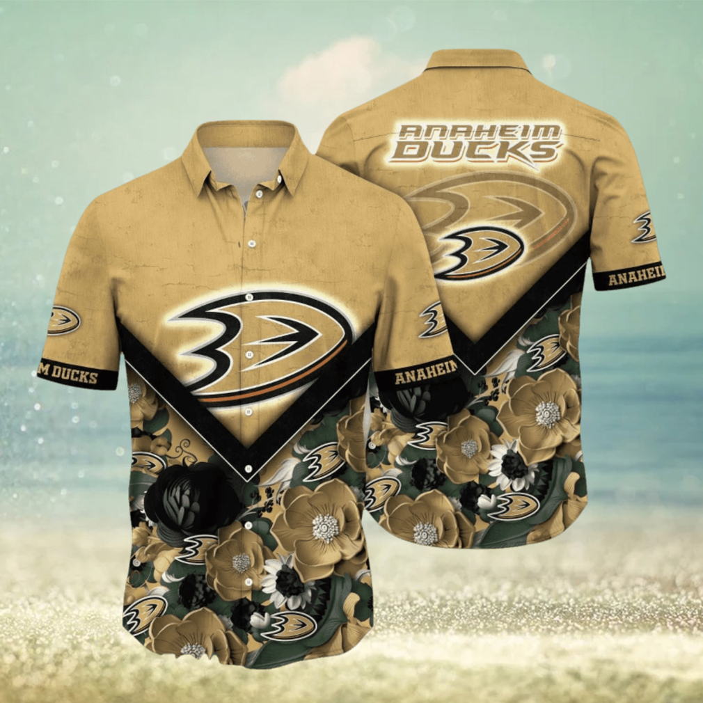 Anaheim Ducks NHL Flower Hawaiian Shirt Special Gift For Loyal Fans Anaheim Ducks NHL Flower Hawaiian Shirt Special Gift For Loyal Fans
