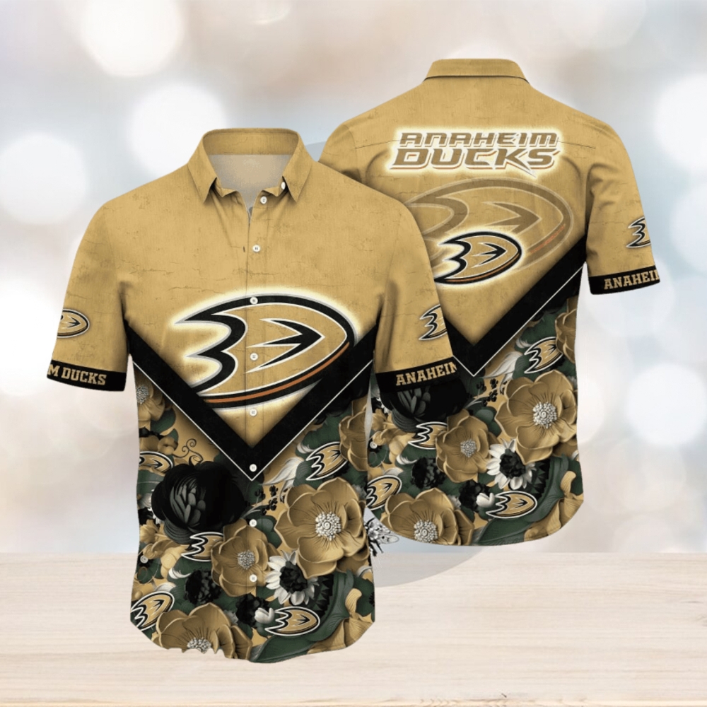 Anaheim Ducks NHL Flower Hawaiian Shirt Special Gift For Loyal Fans Anaheim Ducks NHL Flower Hawaiian Shirt Special Gift For Loyal Fans