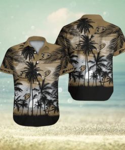 Anaheim Ducks Short Sleeve Button Up Tropical Shirt Hawaiian Shirt