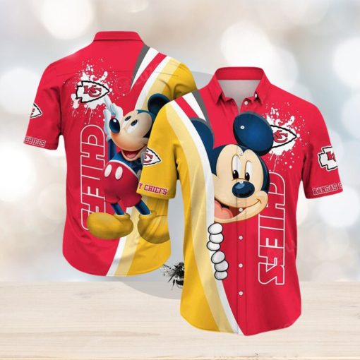 Andy Reid Hawaiian Shirt Kansas City Chiefs Mickey Hawaiian Shirt