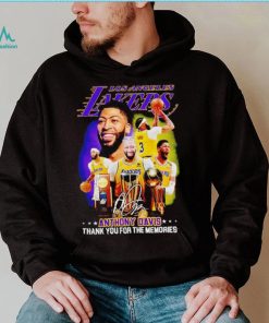Anthony Davis Star Of Los Angeles Lakers Signature Thank You For The Memories T Shirt