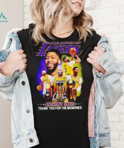 Anthony Davis Star Of Los Angeles Lakers Signature Thank You For The Memories T Shirt