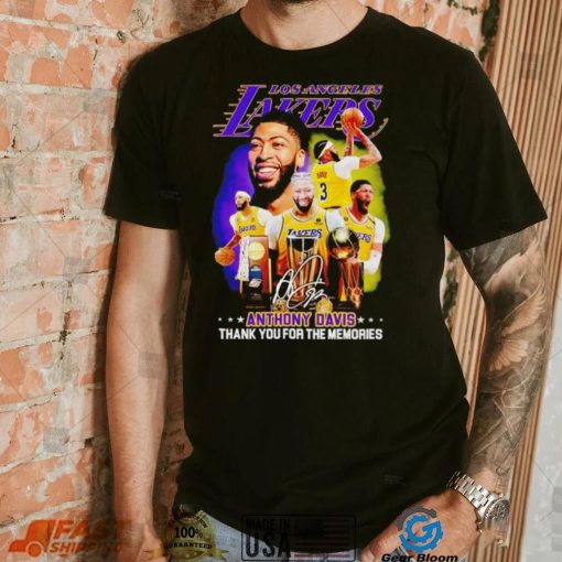 Anthony Davis Star Of Los Angeles Lakers Signature Thank You For The Memories T Shirt