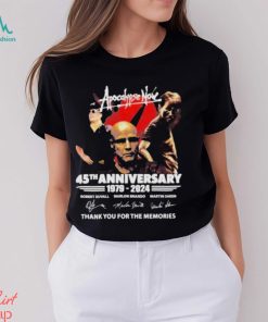 Apocalypse Now 45th Anniversary 1979 – 2024 Thank You For The Memories T Shirt, hoodie, sweater, long sleeve and tank top Apocalypse Now 45th Anniversary 1979 – 2024 Thank You For The Memories T Shirt