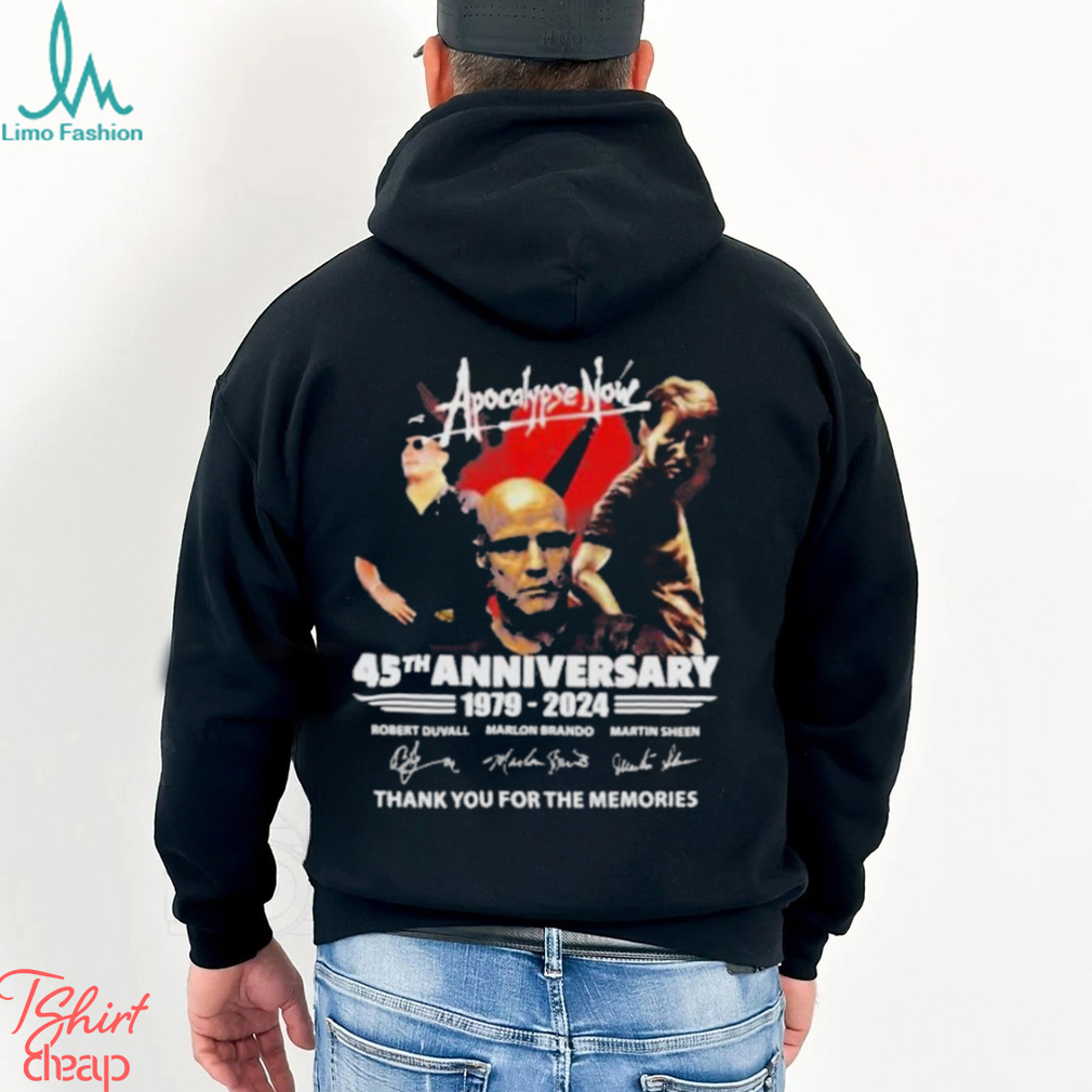 Apocalypse Now 45th Anniversary 1979 – 2024 Thank You For The Memories T Shirt Apocalypse Now 45th Anniversary 1979 – 2024 Thank You For The Memories T Shirt