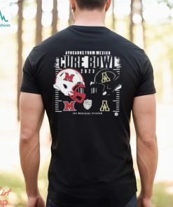 Appalachian State Mountaineers vs Miami RedHawks Helmet Avocados From Mexico Cure Bowl 2023 Logo T Shirt