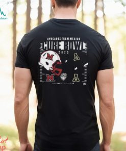 Appalachian State Mountaineers vs Miami RedHawks Helmet Avocados from Mexico 2023 Cure Bowl Classic T Shirt