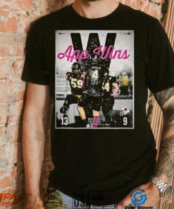 Appalachian state mountaineers football app wins 13 9 become 2023 cure bowl champions poster shirt