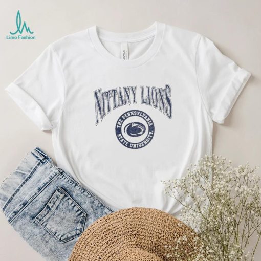 Arched Logo Lockup Slub Tee Penn State University Shirt