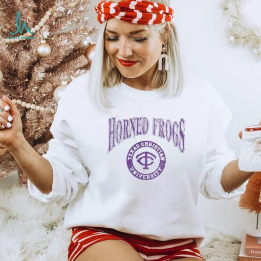Arched Logo Lockup Slub Tee Texas Christian University Shirt
