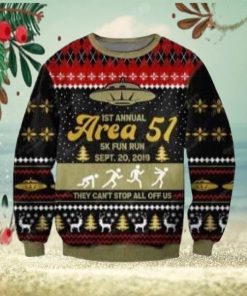 Area 51 3D Knitting Pattern Print Ugly Christmas Sweater Perfect Holiday Gift