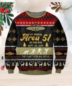 Area 51 3D Knitting Pattern Print Ugly Christmas Sweater Perfect Holiday Gift