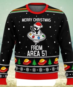 Area 51 Aliens Ugly Christmas Sweater