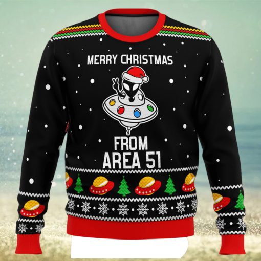 Area 51 Aliens Ugly Christmas Sweater