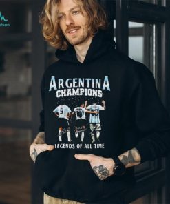 Argentina Champions Legends Of All Time Signatures T Shirt