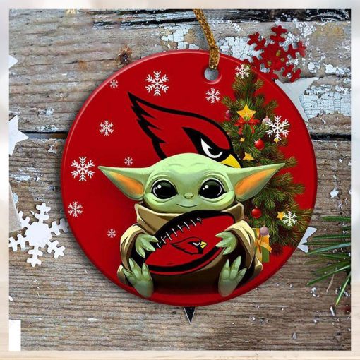 Arizona Cardinals Baby Yoda Ornament Christmas Tree Decorations NFL Gifts