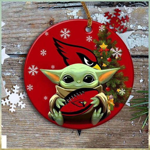 Arizona Cardinals Baby Yoda Ornament Christmas Tree Decorations NFL Gifts