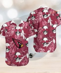 Arizona Cardinals Coconut Leaves And Skulls Hawaii Shirt Summer Collections