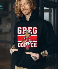 Arizona Cardinals Greg Dortch 83 cartoon signature shirt