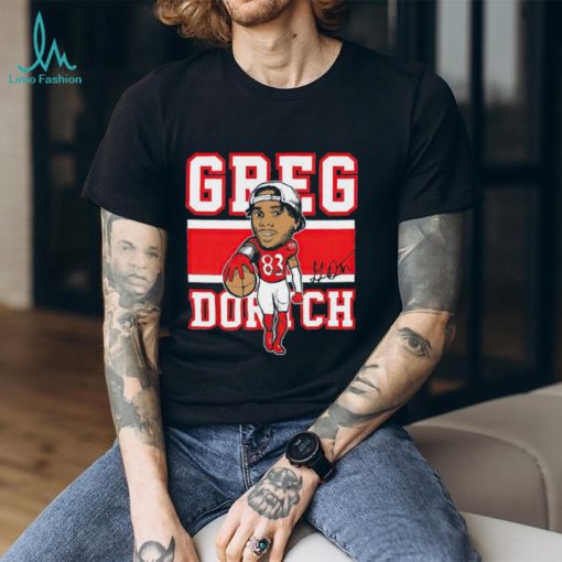 Arizona Cardinals Greg Dortch 83 cartoon signature shirt