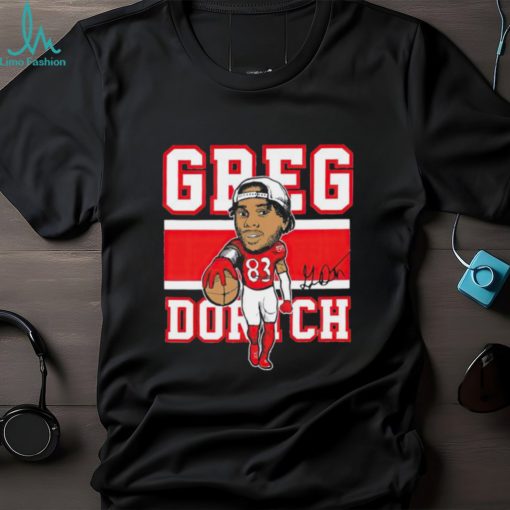 Arizona Cardinals Greg Dortch 83 cartoon signature shirt