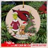 Arizona Cardinals Logo NFL Ugly Grinch Christmas Ornament Custom Name