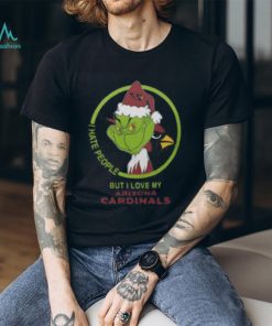 Arizona Cardinals NFL Christmas Grinch Shirt I Hate People But I Love My Arizona Cardinals