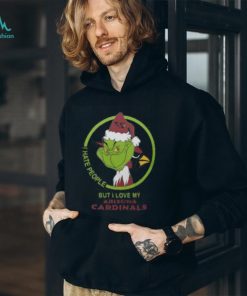 Arizona Cardinals NFL Christmas Grinch Shirt I Hate People But I Love My Arizona Cardinals