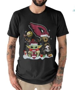 Arizona Cardinals Shirt Baby Yoda And Groot Santa Christmas shirt