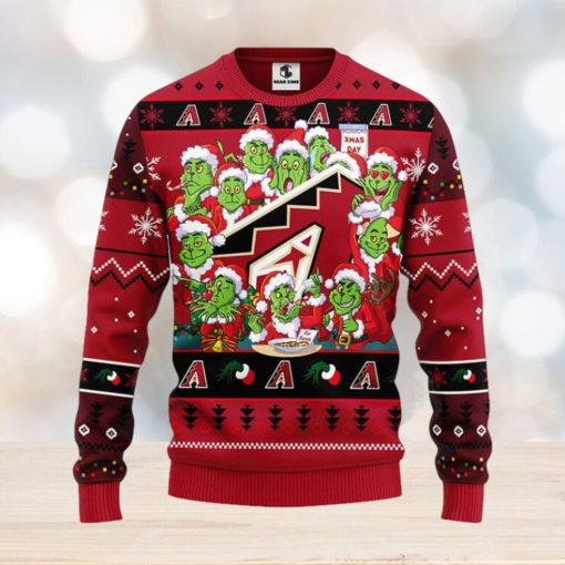 Arizona Diamondbacks 12 Grinch Xmas Day Christmas Ugly Sweater