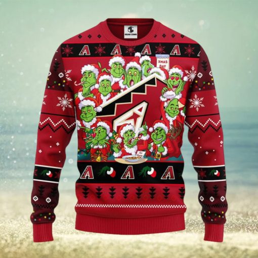 Arizona Diamondbacks 12 Grinch Xmas Day Christmas Ugly Sweater