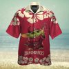 Oklahoma Sooners Fishing Short Sleeve Button Up Tropical Hawaiian Shirt