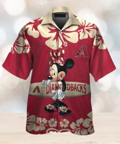 Arizona Diamondbacks Design Hawaiian Tropical Short Sleeve Elegance Shirt