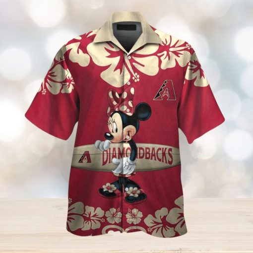 Arizona Diamondbacks Design Hawaiian Tropical Short Sleeve Elegance Shirt