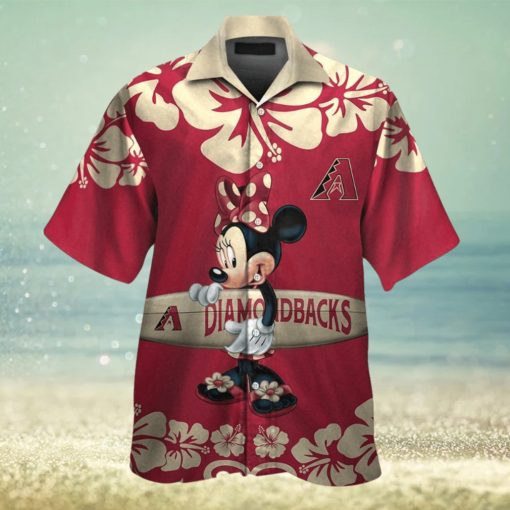 Arizona Diamondbacks Design Hawaiian Tropical Short Sleeve Elegance Shirt