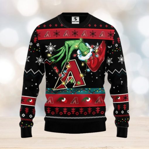 Arizona Diamondbacks Grinch Christmas Ugly Sweater