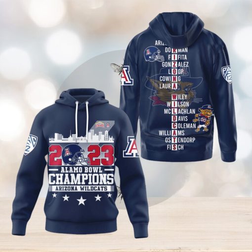 Arizona Wildcats 2023 Alamo Bowl Champions Hoodie T Shirt