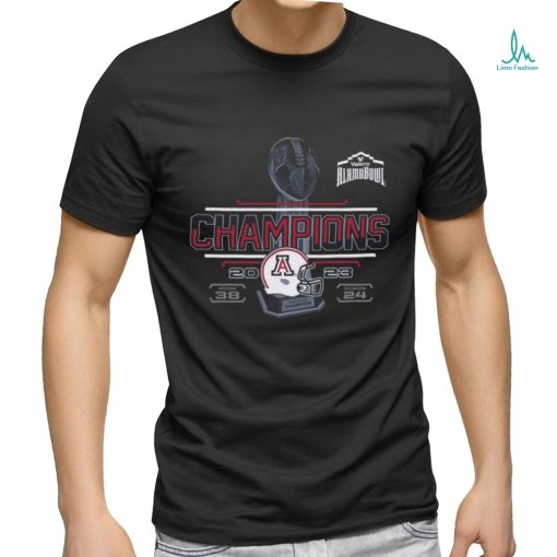 Arizona Wildcats 2023 Valero Alamo Bowl Champions 38 24 Oklahoma Sooners Shirt