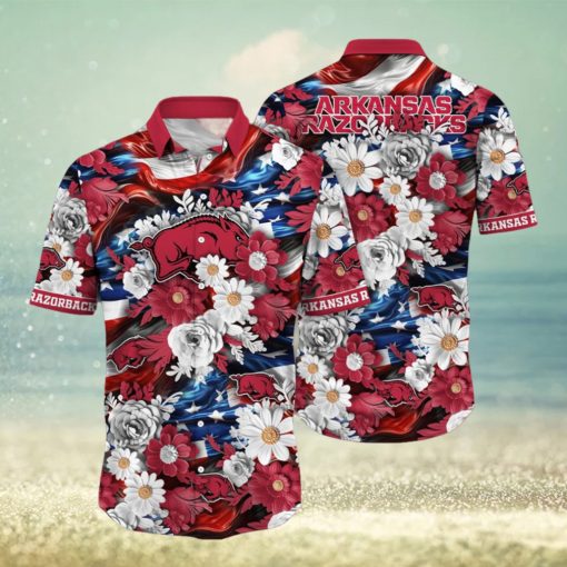 Arkansas Razorbacks NCAA2 Hawaii Shirt Independence Day