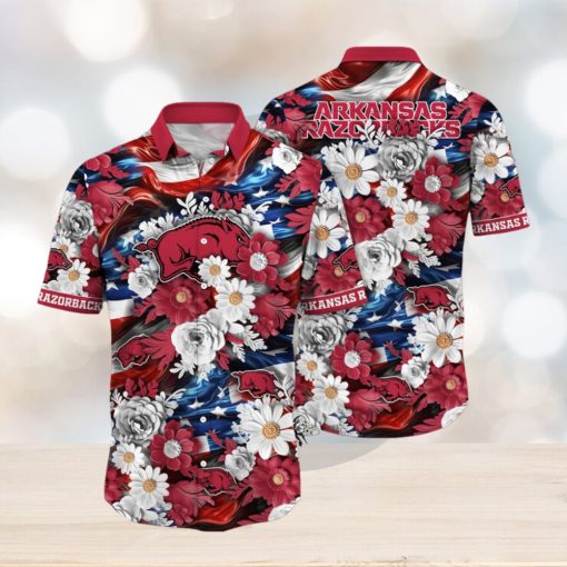 Arkansas Razorbacks NCAA2 Hawaii Shirt Independence Day