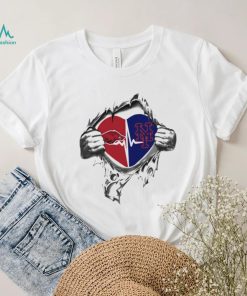 Arkansas Razorbacks vs New York Mets heart logo shirt