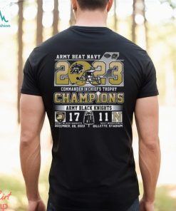 Army Beat Navy 2023 Commander In Chief’s Trophy Champions Army Black Knights 17 – 11 Navy Midshipmen Shirt