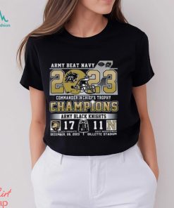 Army Beat Navy 2023 Commander In Chief’s Trophy Champions Army Black Knights 17 – 11 Navy Midshipmen Shirt